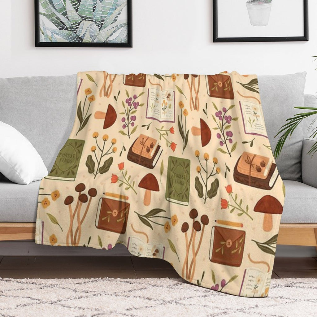 Bookish Forest Gift-ready Throw Blanket