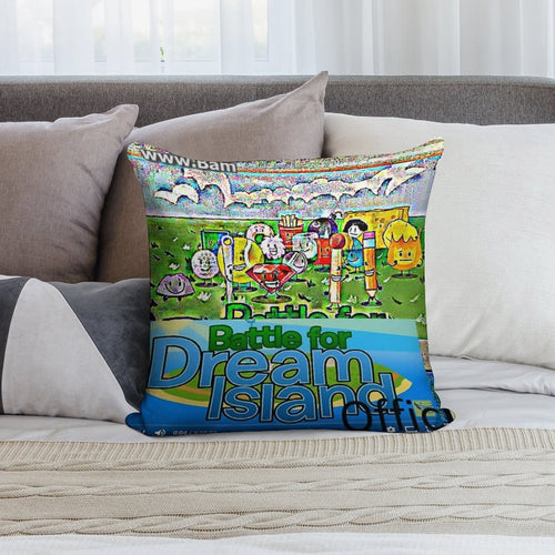 A BFDI Soft Easy Maintenance Throw Pillow