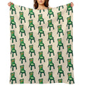 Froggy Chair Velvety-soft Throw Blanket