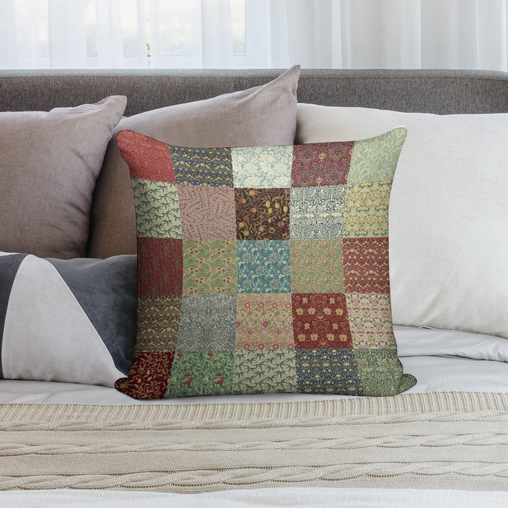 William Morris Pattern Collection Soft Ultra-Soft Texture Throw Pillow