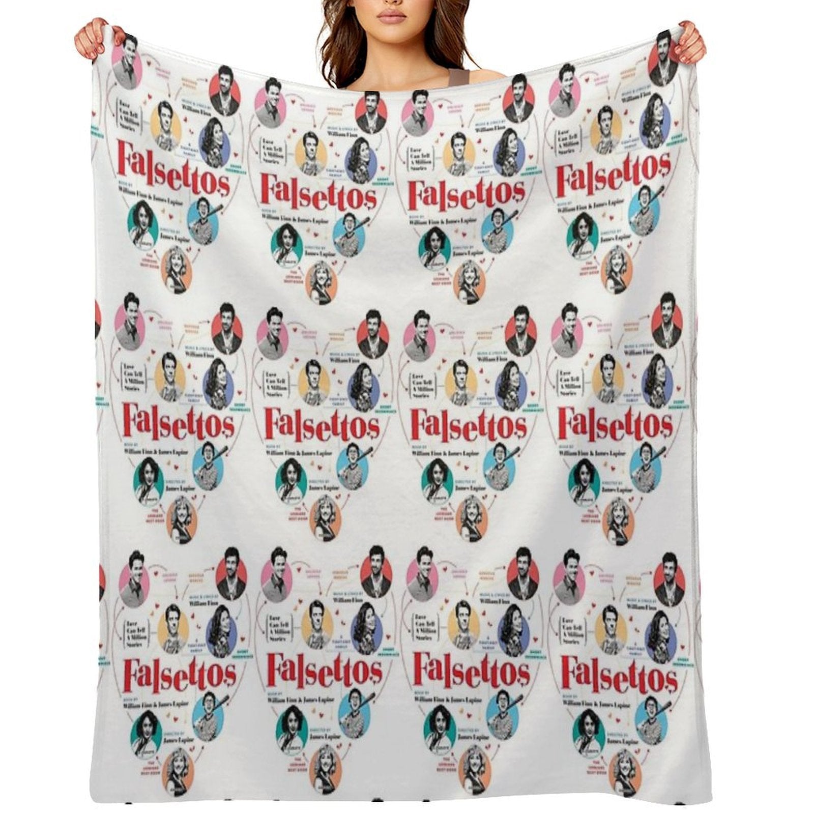 Falsettos 2016 Poster Quick-dry Throw Blanket