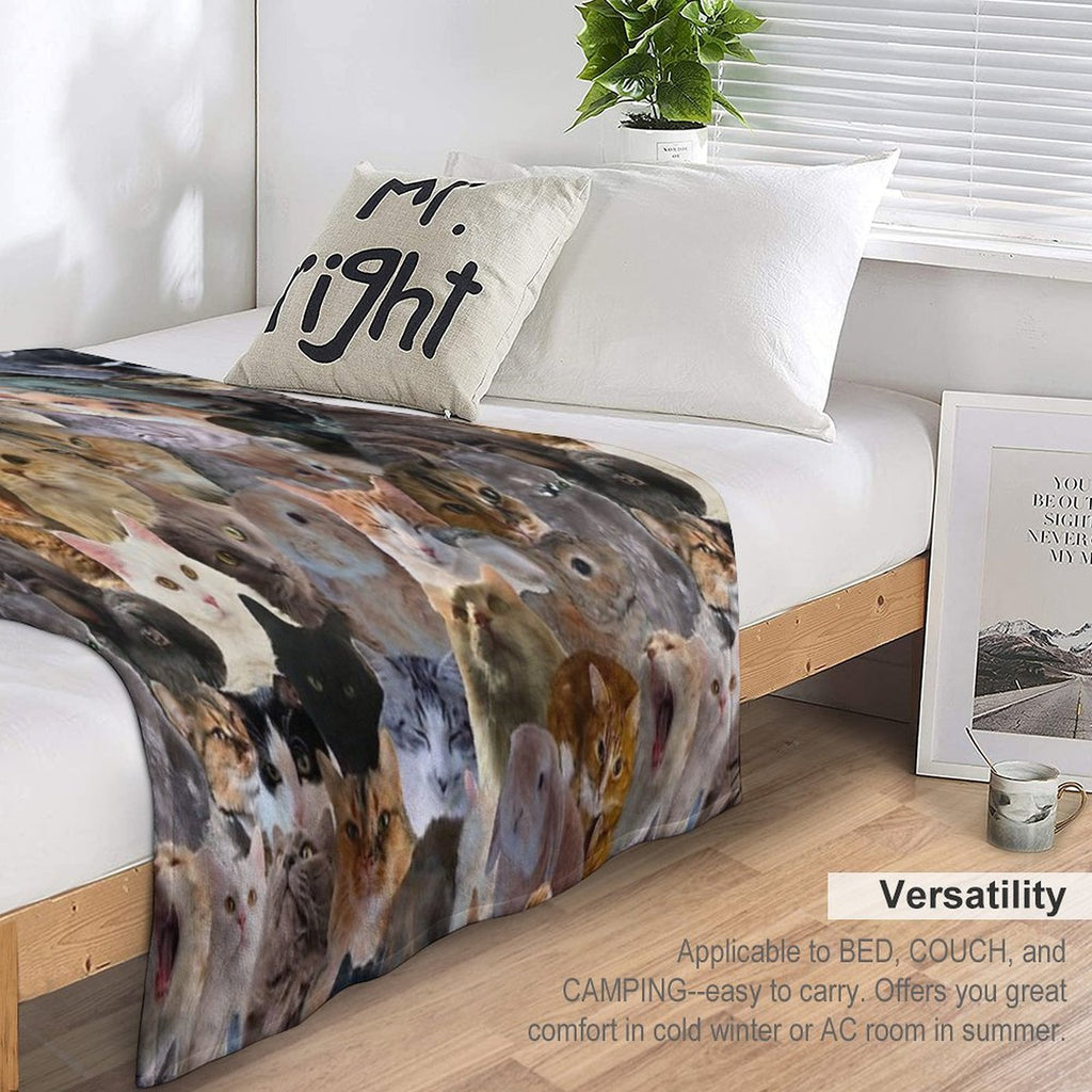 Adorable Pattern Multi-functional Throw Blanket