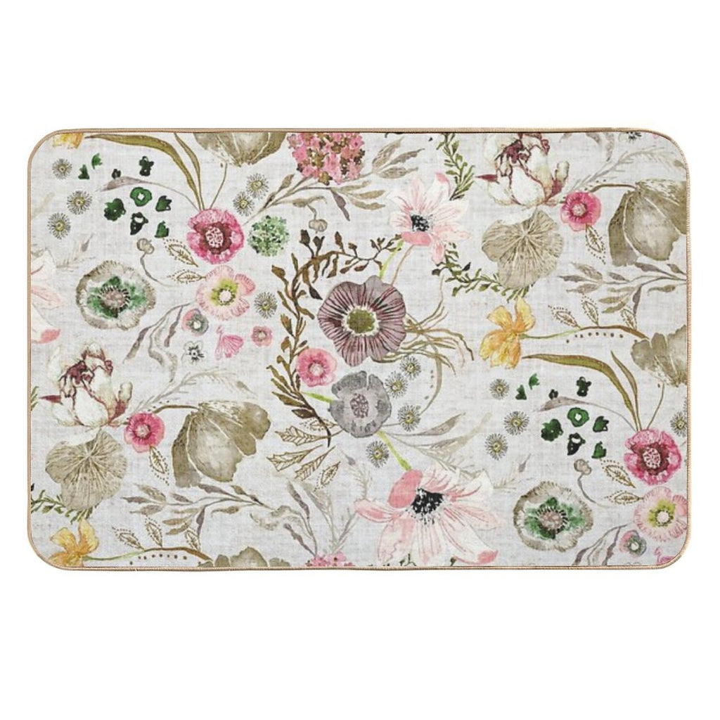 Atlantis Floral (golden)  Pet-Safe Bath Mat
