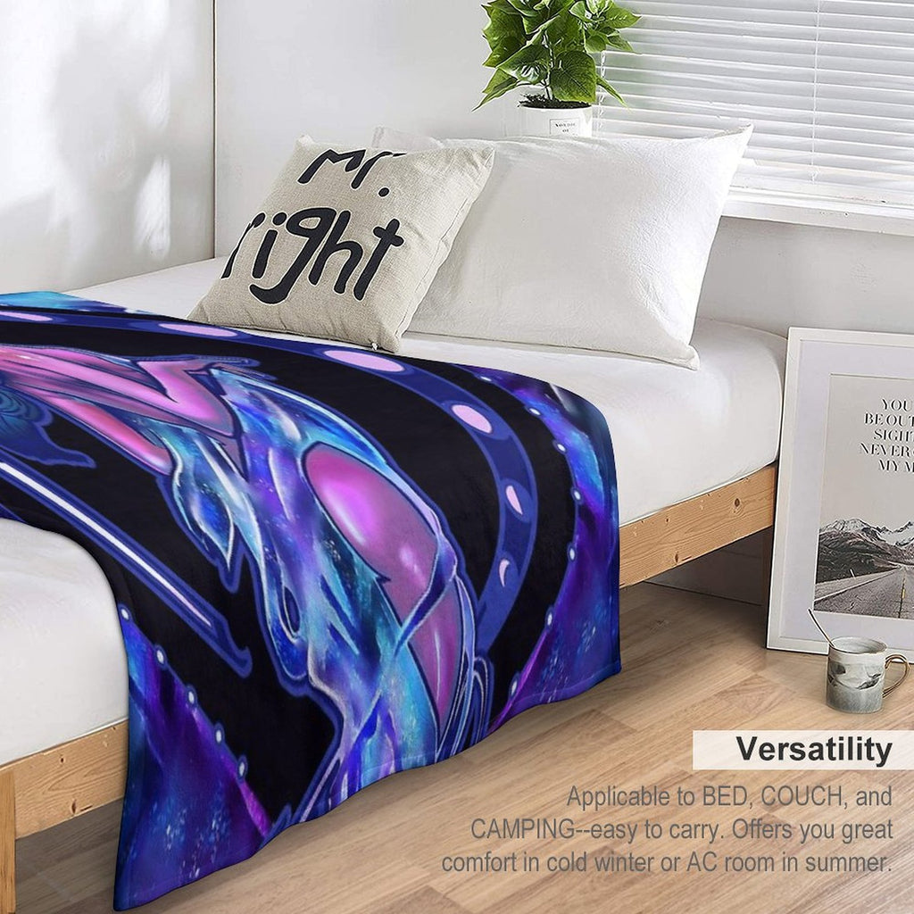 Astrology Star Girl Velvety-soft Throw Blanket