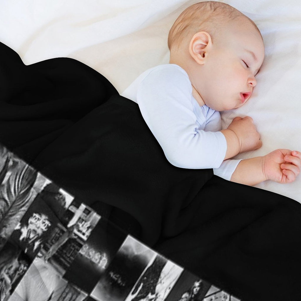 Black Aesthetic Collage Classic . Compact Throw Blanket