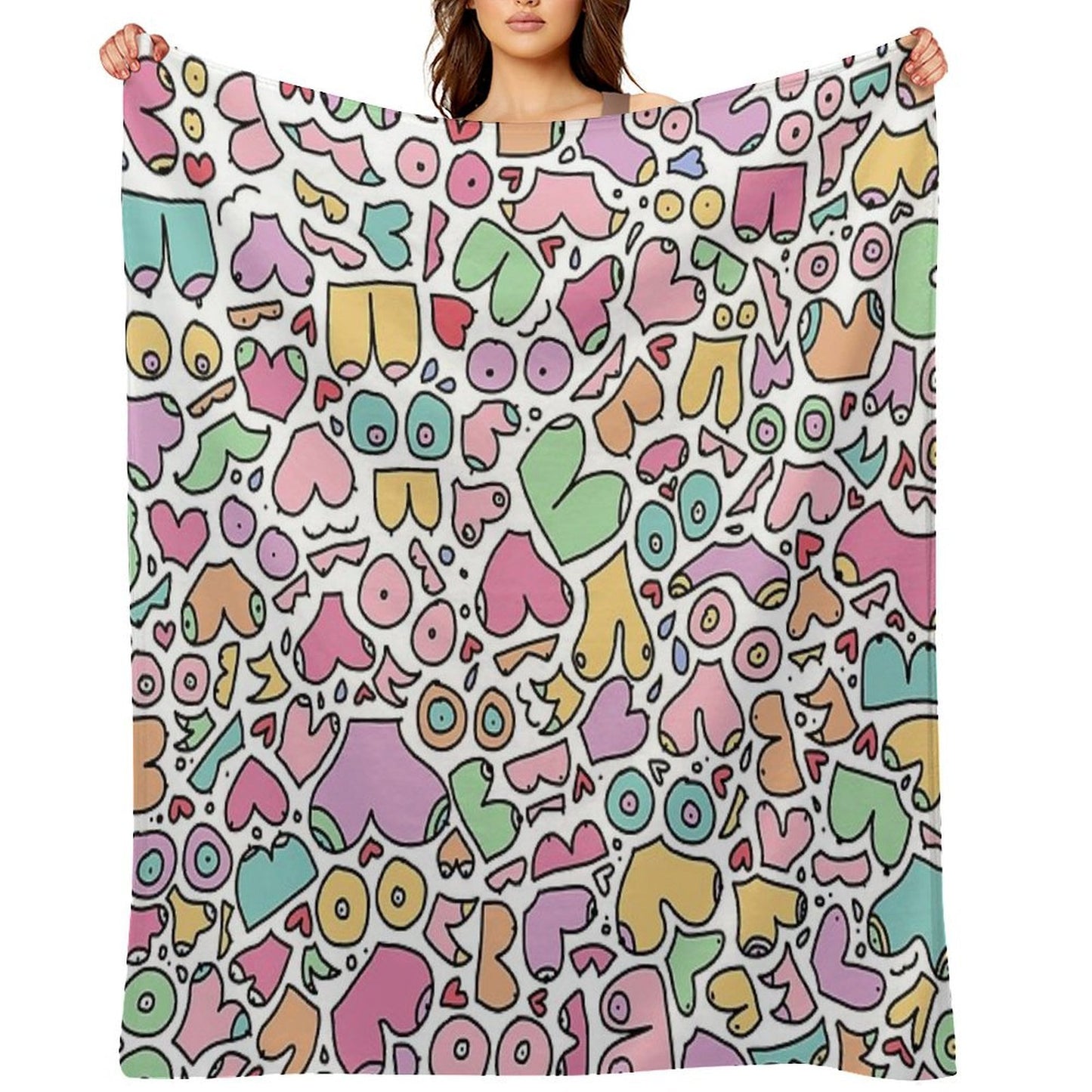 Fun Boobies Versatility Throw Blanket