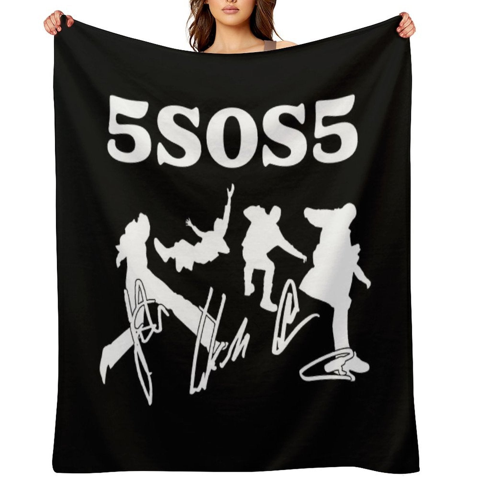 5sos Merch 5 Seconds Of Summer 5sos5 Easy Care Throw Blanket