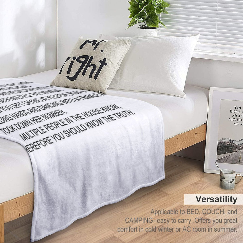 Anonymous Letter to Sammi Machine-washable Throw Blanket