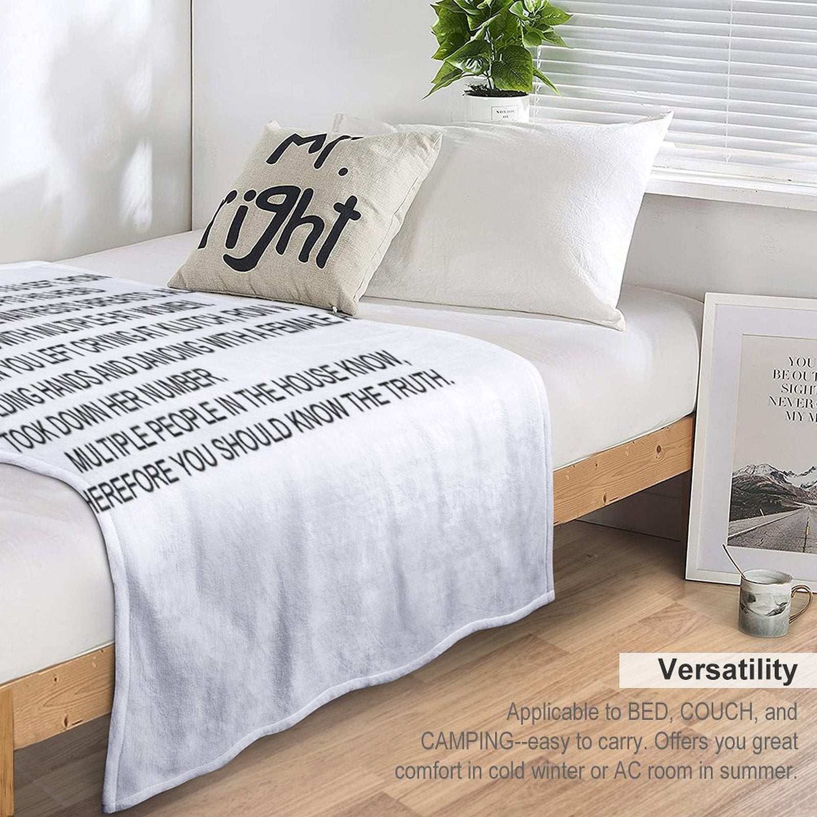 Anonymous Letter to Sammi Machine-washable Throw Blanket