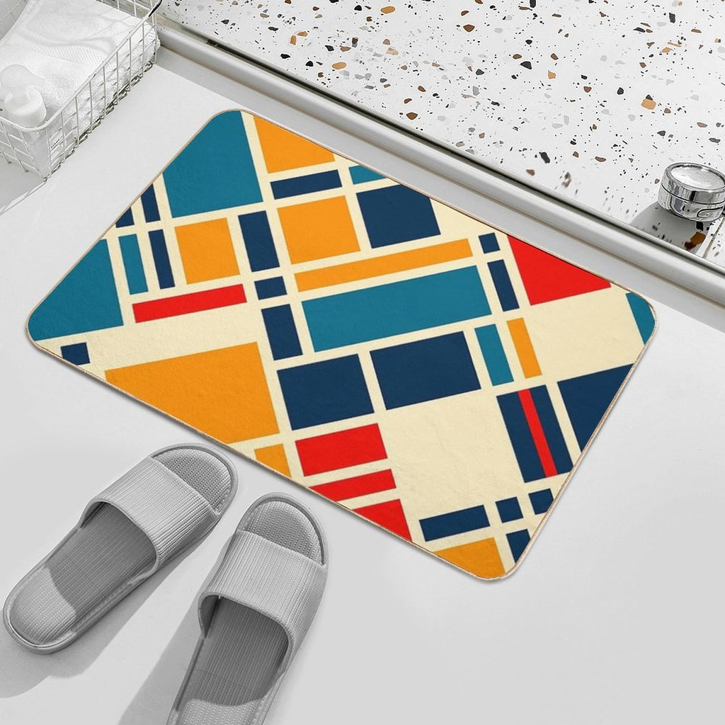 Colourful  High-Traffic Bath Mat