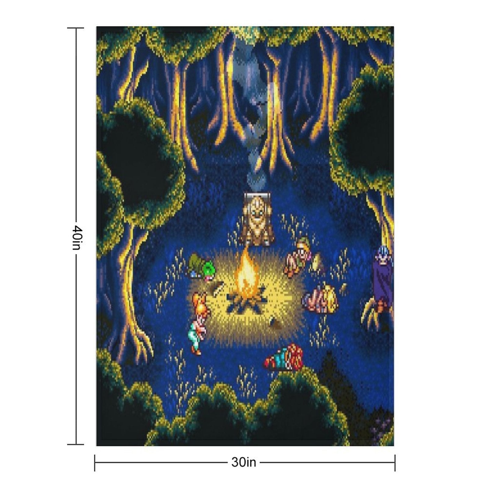 Chrono Trigger Campfire Comfort Throw Blanket