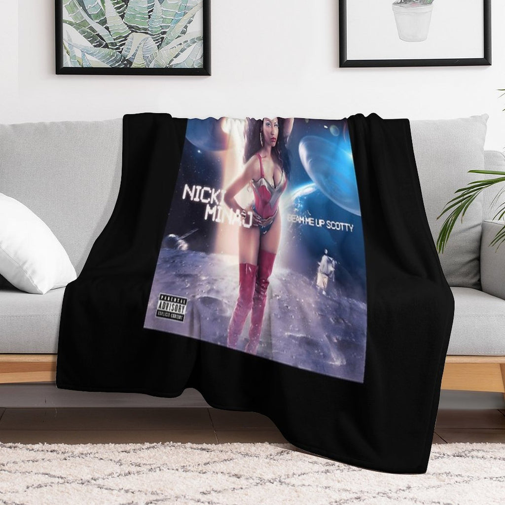 The Nicki Queen Classic -Nicki Barbz Essential Easy Care Throw Blanket