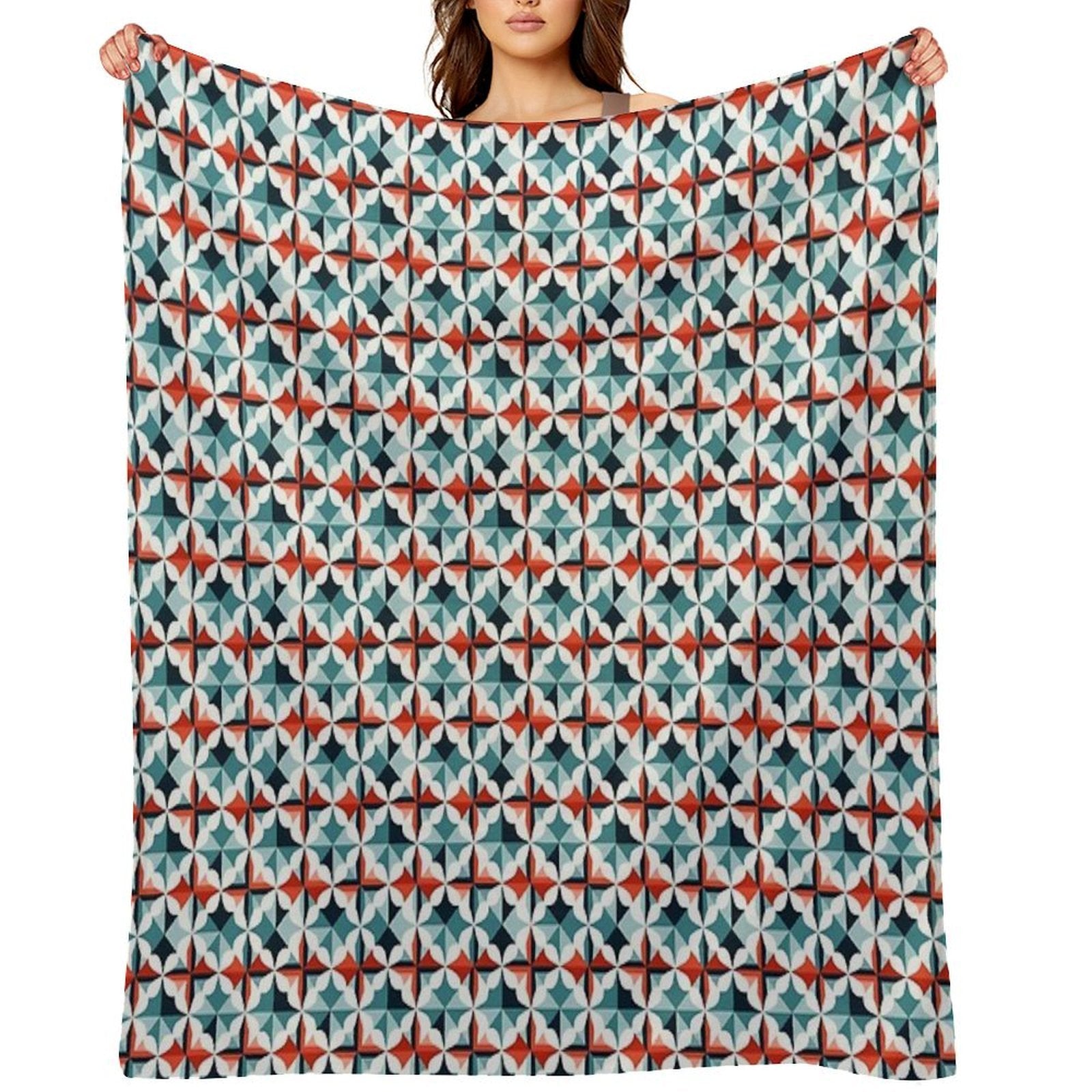 Contemporary Pattern Multi-functional Throw Blanket