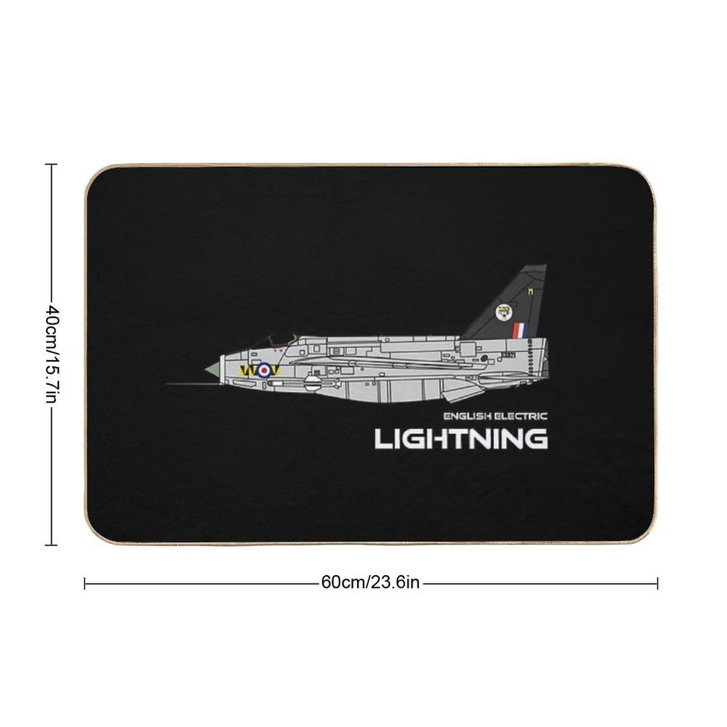 English Electric Lightning (74 Sqd RAF)  Fade-Resistant Bath Mat