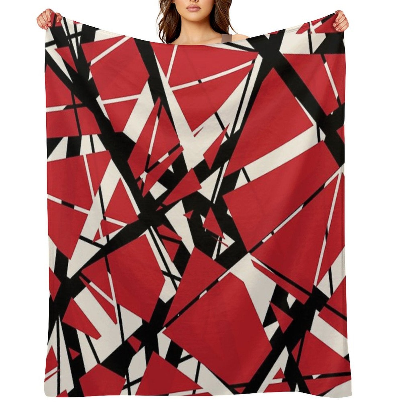 EVH Authentic Stripes Design (red) Multi-functional Throw Blanket
