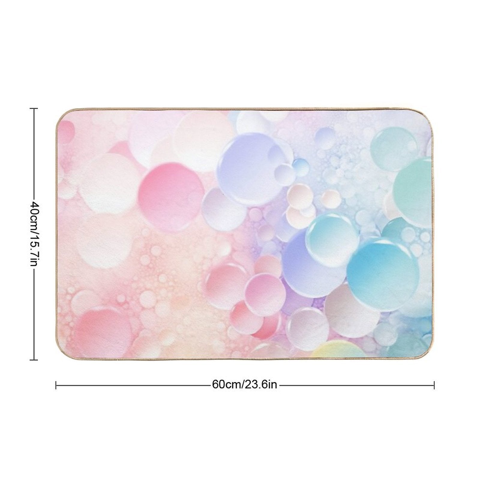 Bubbles. A Soft Background with A Pastel-colored Gradient. Fashion Color Trends. Soft Focus.  Absorbent Bath Mat
