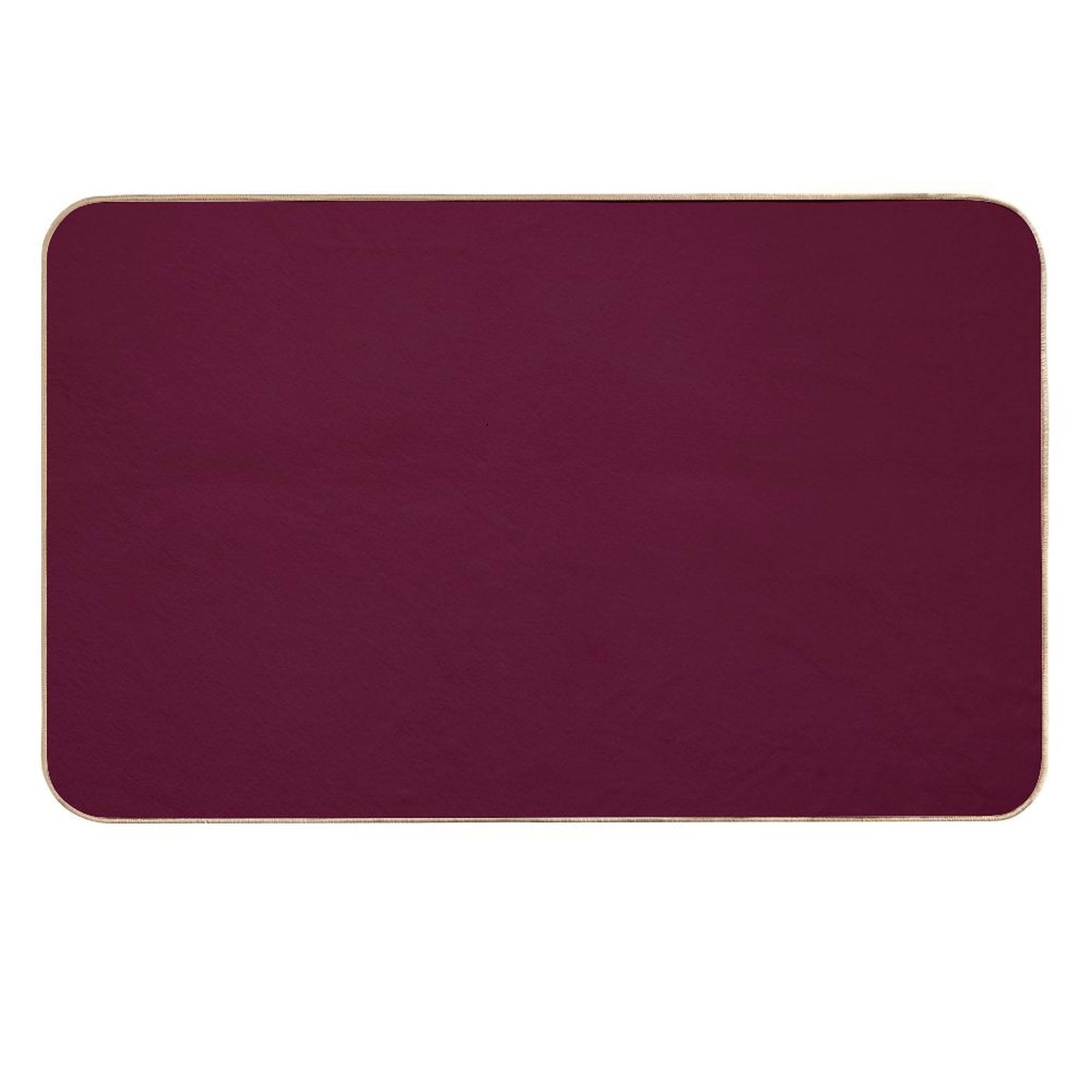 Burgundy Solid.  Dirt-Trapping Bath Mat