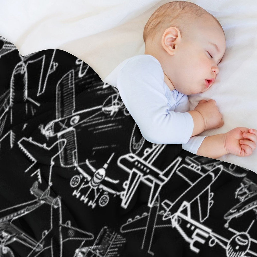 Airplanes Love Comfort Throw Blanket