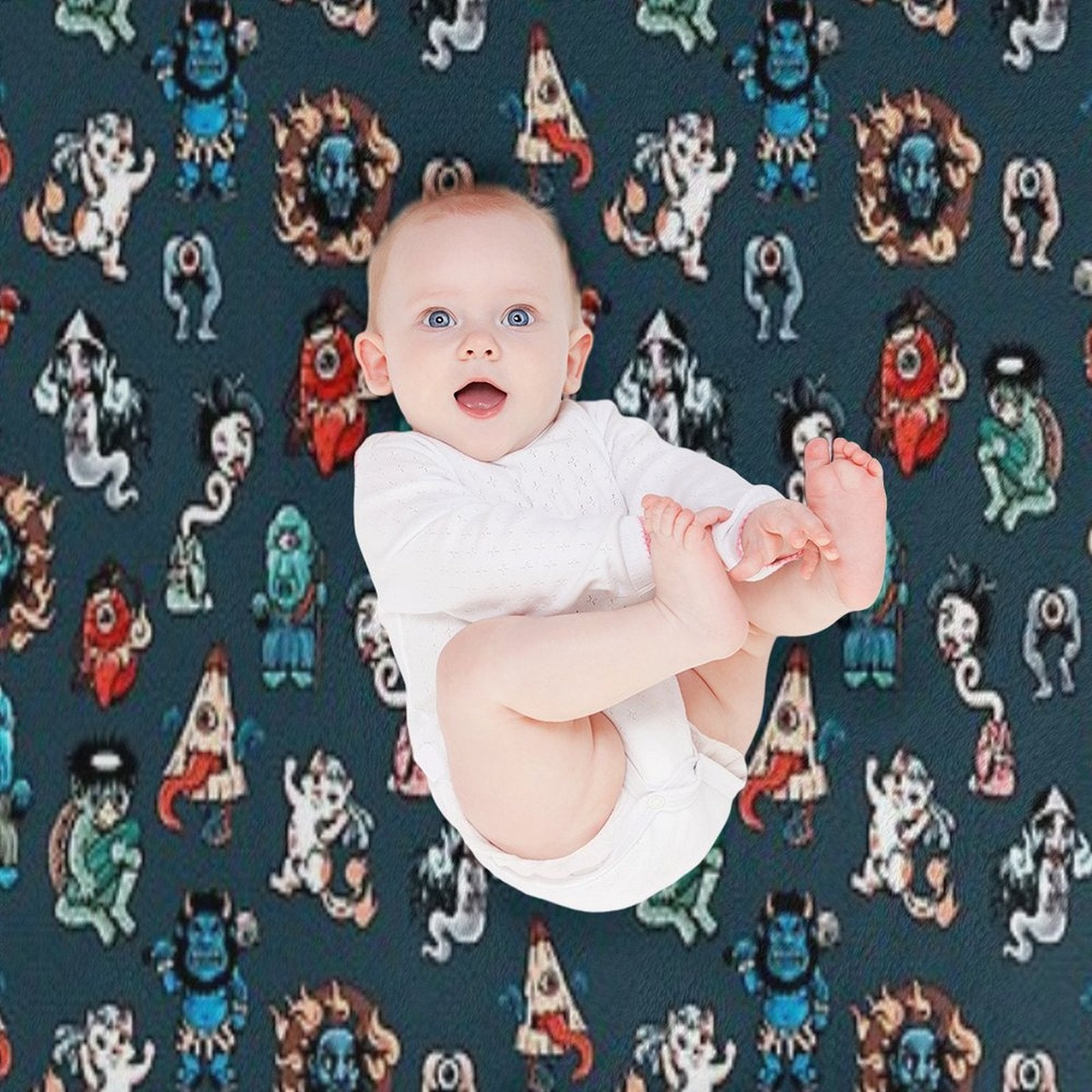 Yokai Travel-friendly Throw Blanket
