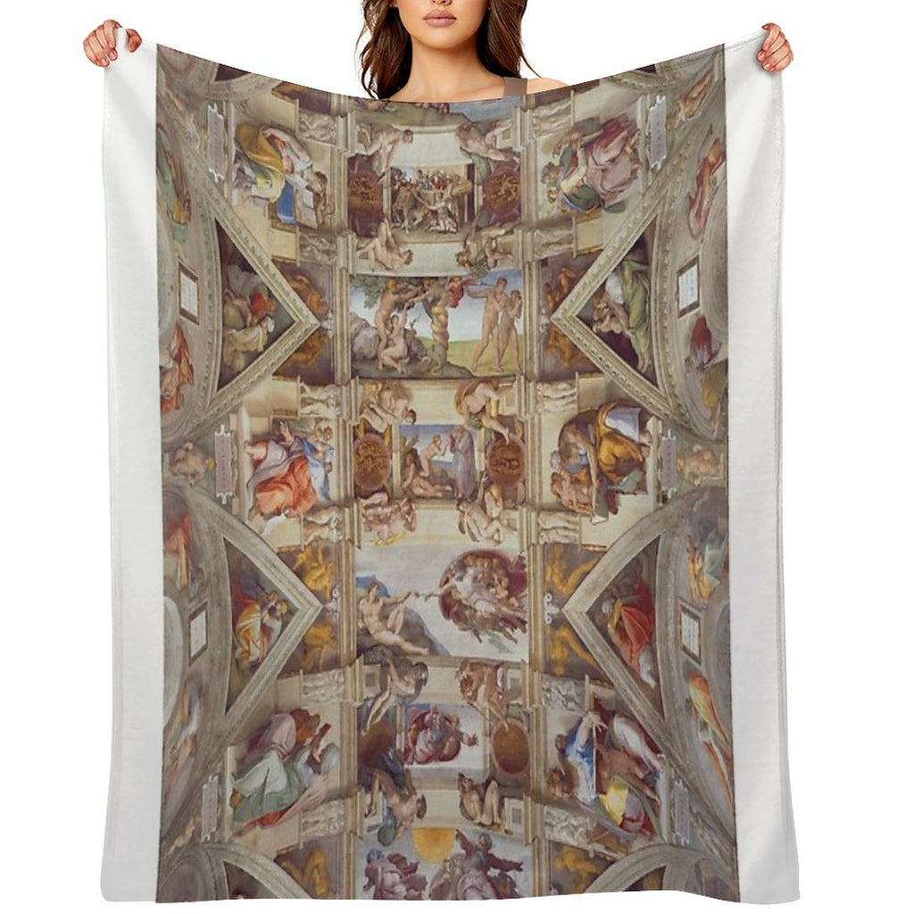 Sistine Chapel Ceiling Velvety-soft Throw Blanket