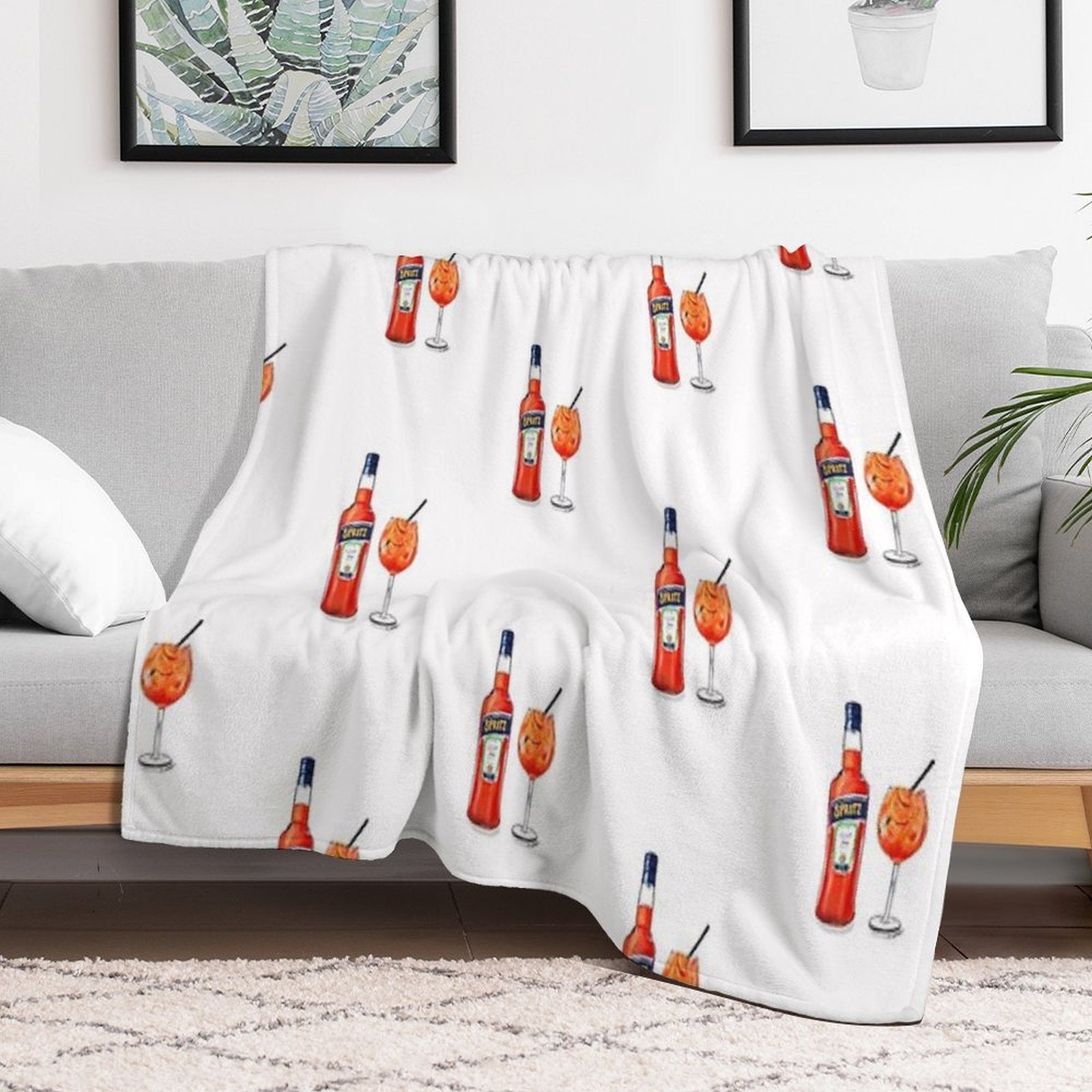Spritz Cheers! Quick-dry Throw Blanket