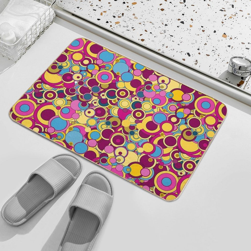 Peter Max Bubbles  Toxin-Free Bath Mat