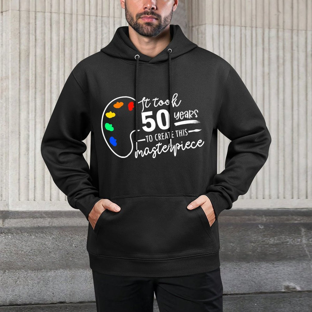 It Took 50 Years To Create This Master Piece 50th Birthday Premium Cotton-Polyester Blend Hoodie