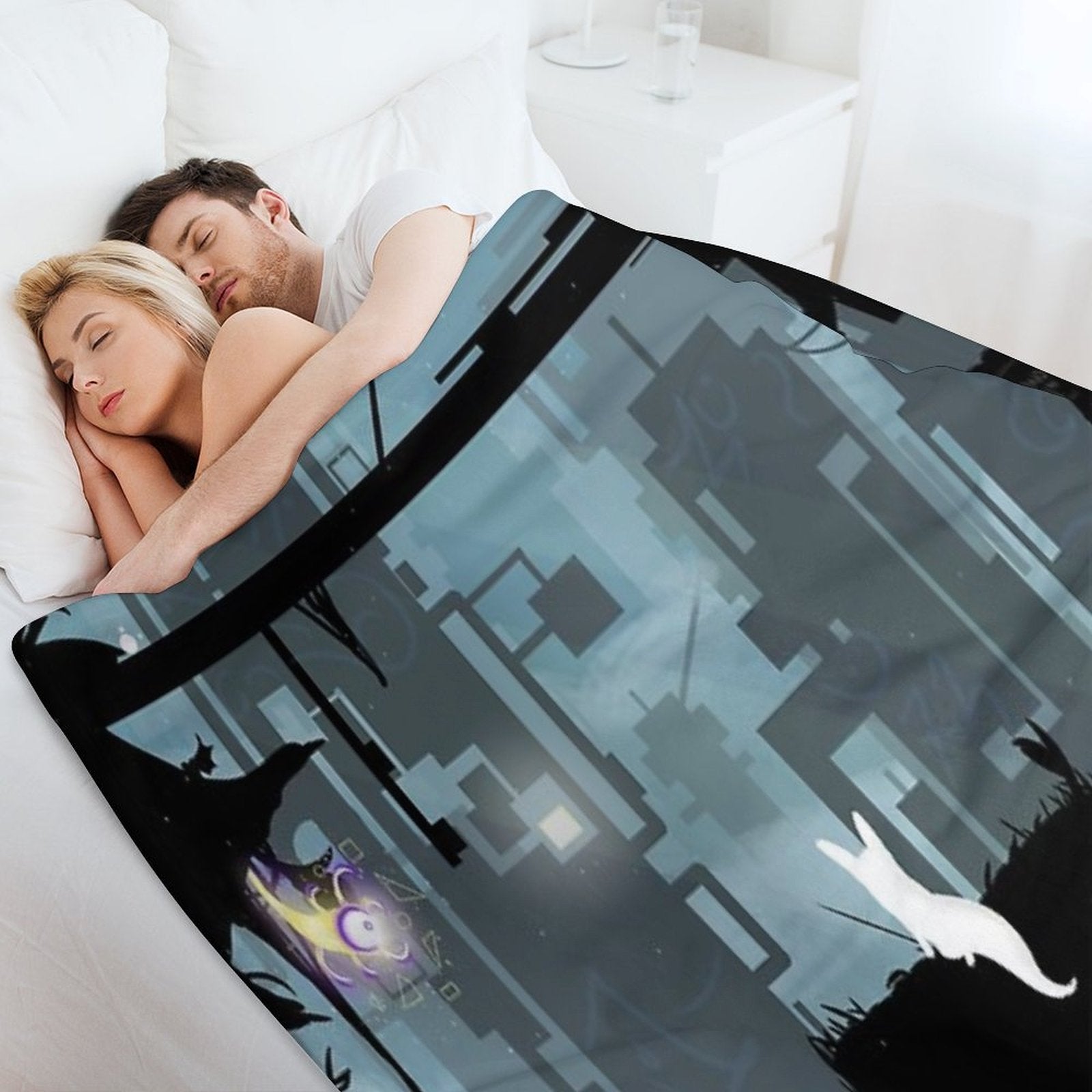 Slugcat in The Fog Compact Throw Blanket
