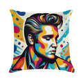 Elvis Presley Pop Art Soft Short Plush Fabric Throw Pillow