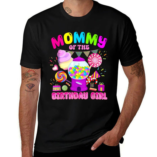Mommy Of The Birthday Girl Mom Candy Crew Candy Land Kids  Stretchy T-Shirt