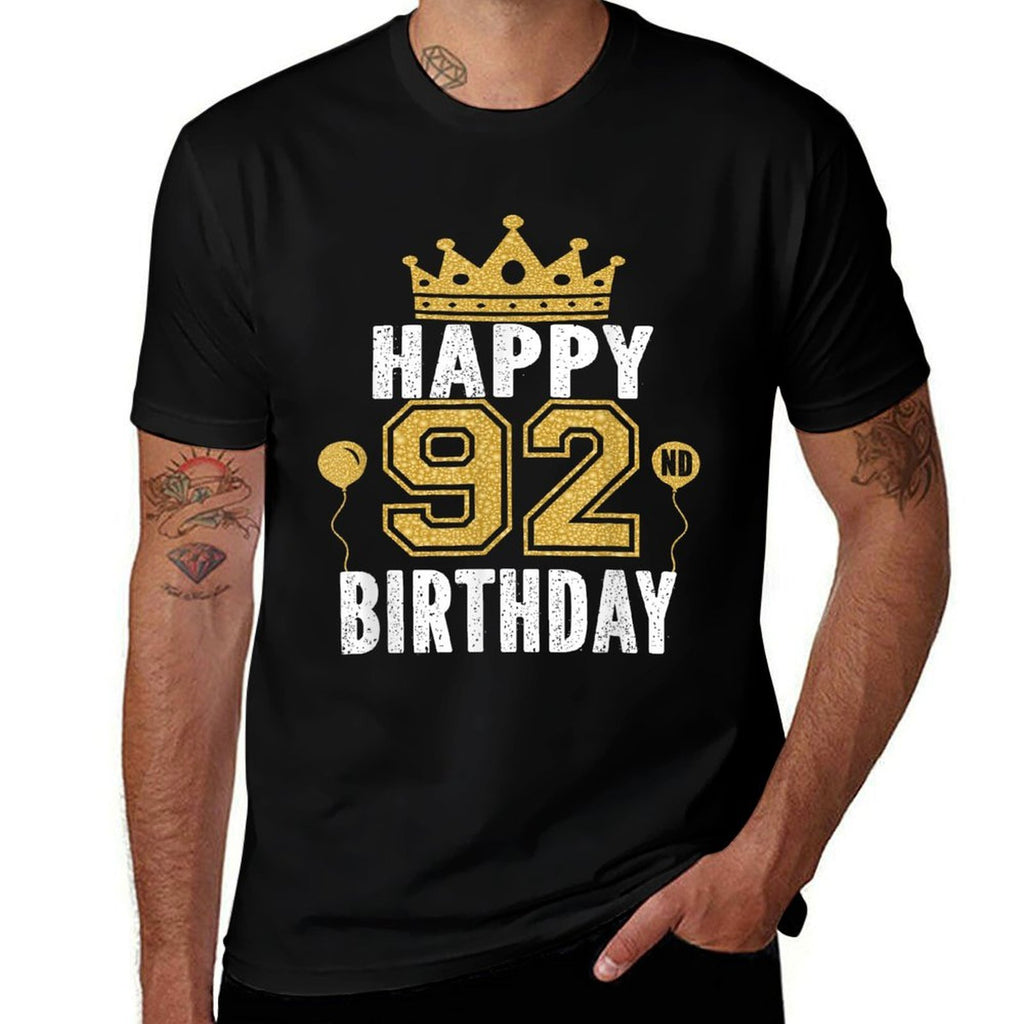 Happy 92nd Birthday Idea For 92 Years Old Man And Woman  Classic T-Shirt