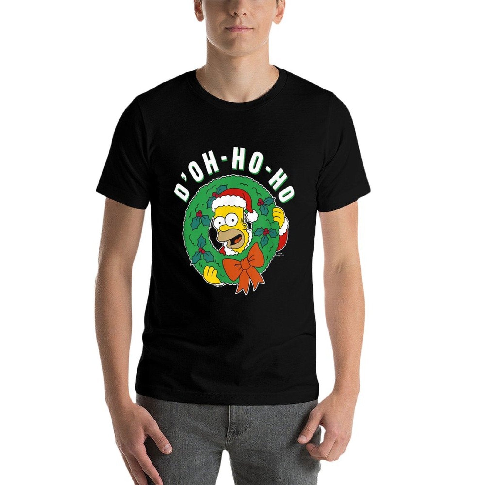The Simpsons Christmas Homer DOh-Ho-Ho Alt  Versatile T-Shirt