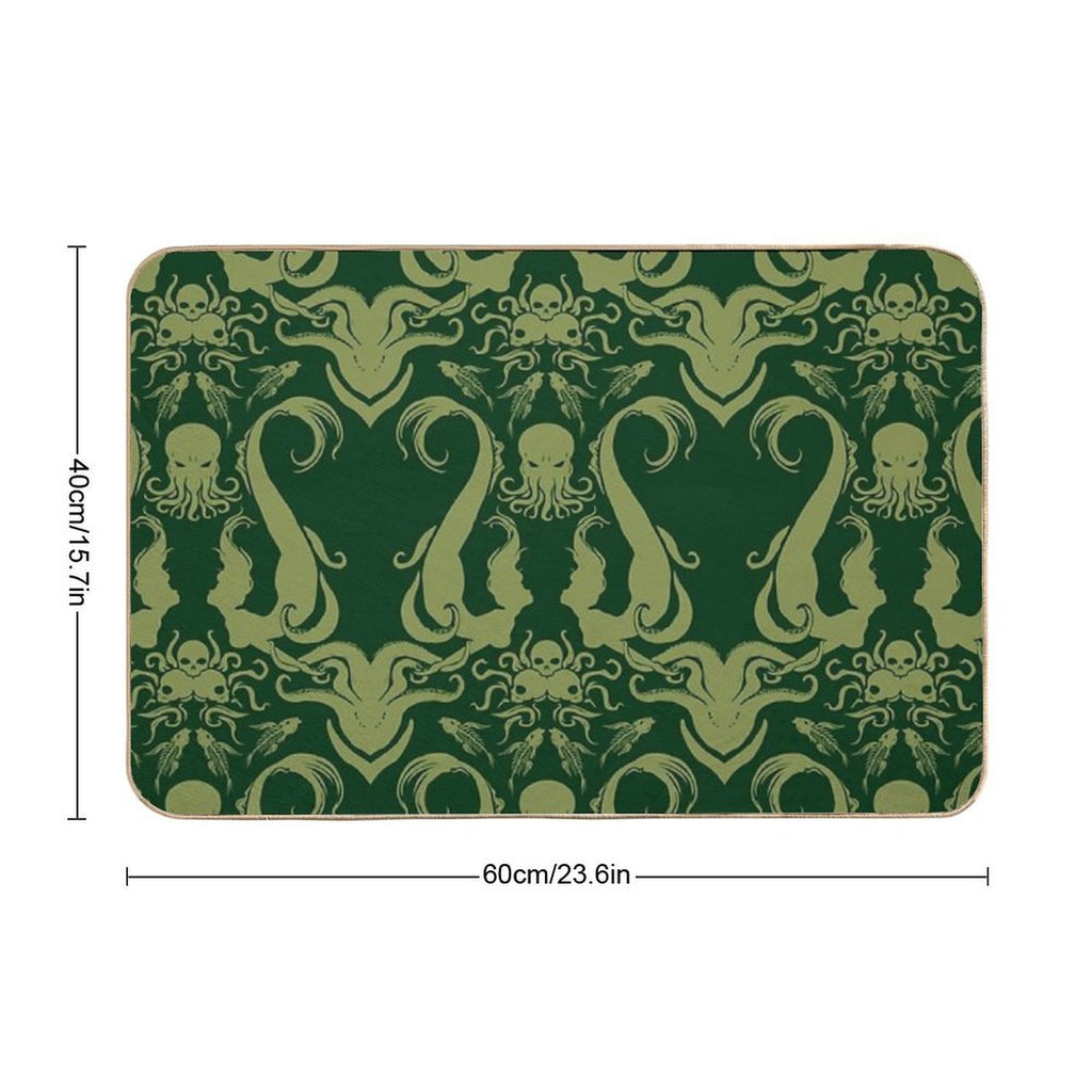Cthulhu & The Mermaids  High-Traffic Bath Mat