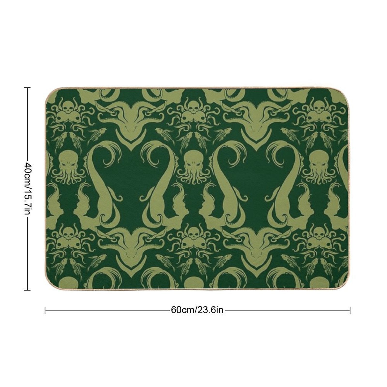 Cthulhu & The Mermaids  High-Traffic Bath Mat