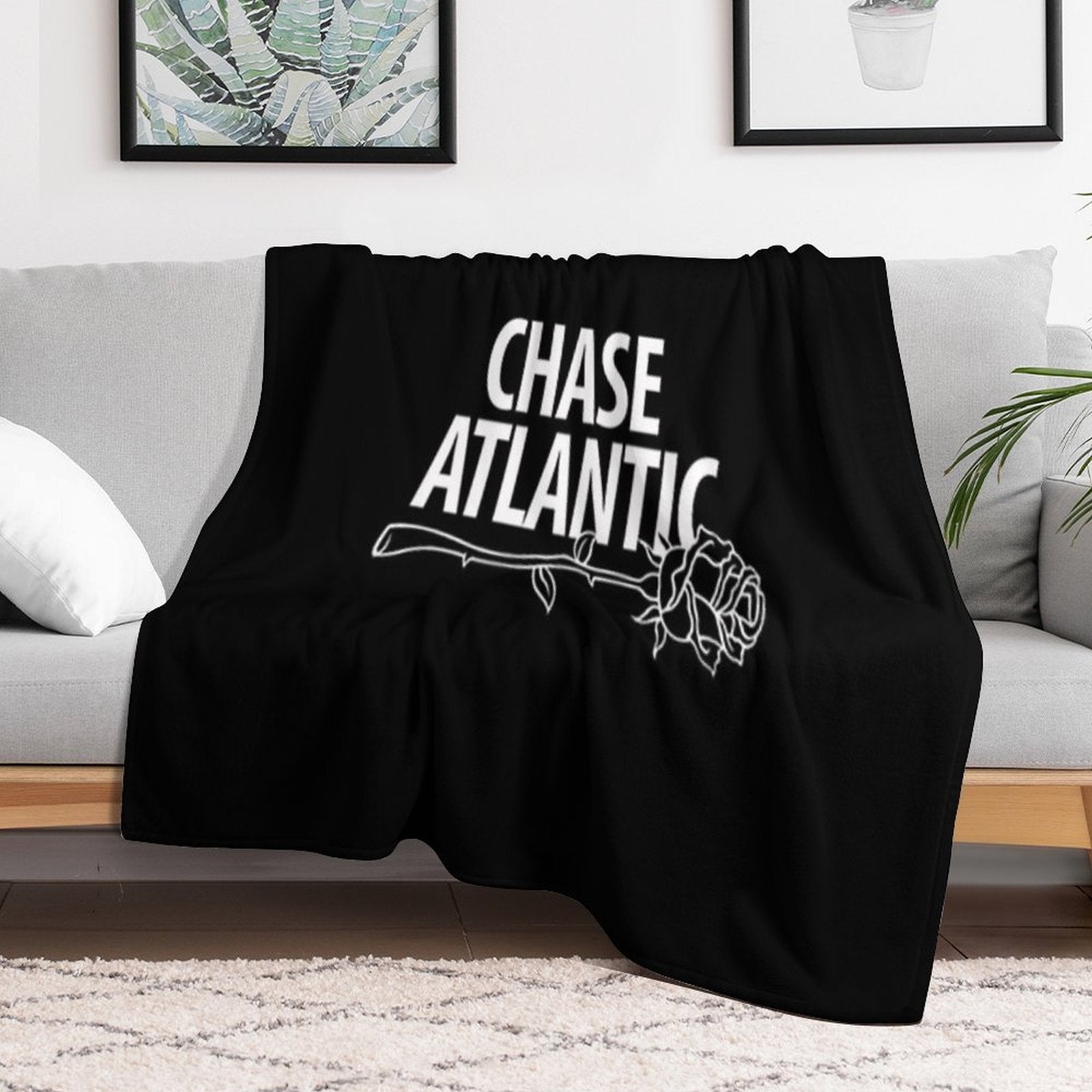 CHASE ATLANTIC ROSE LOGO Velvety-soft Throw Blanket