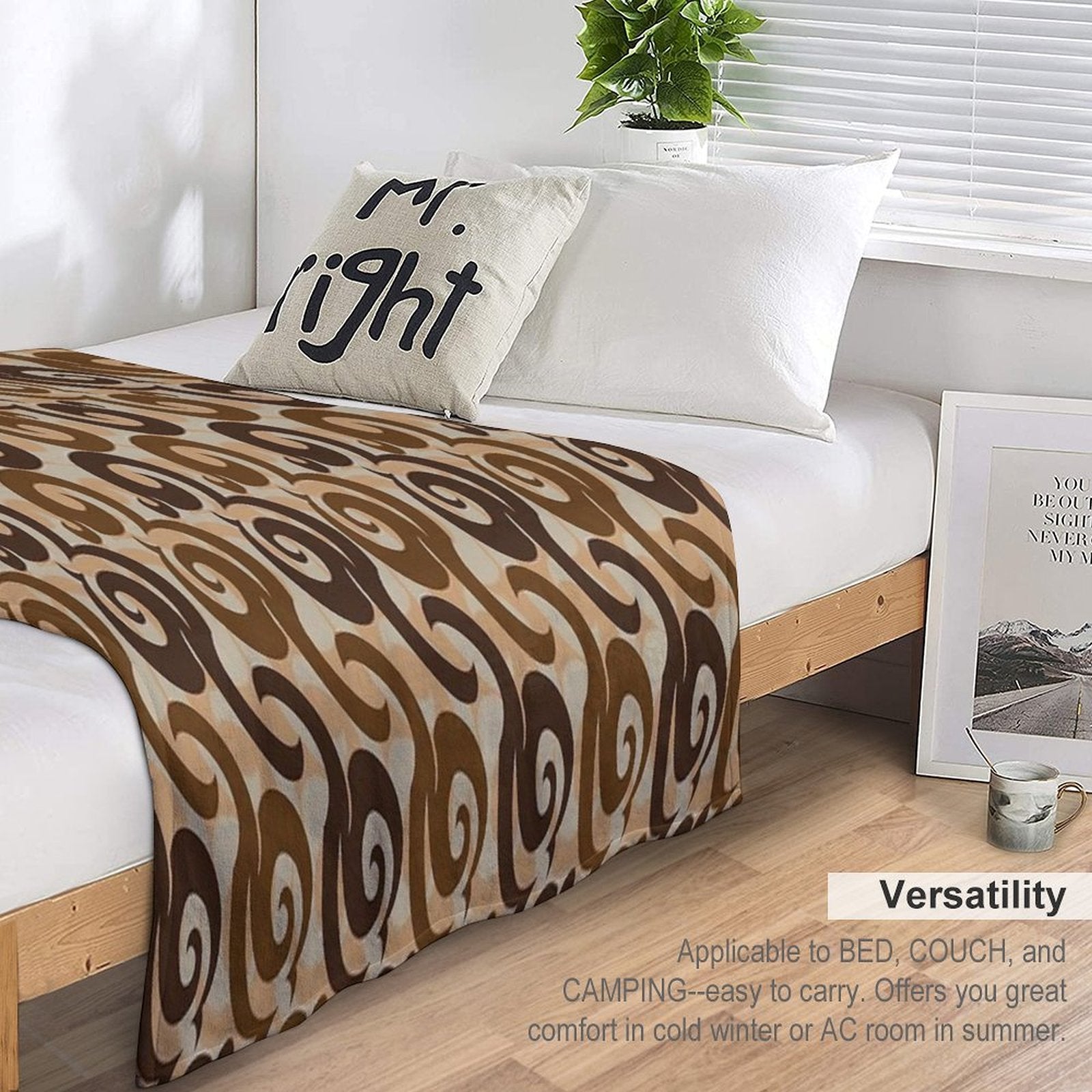 Abstract Decorative Cute Ethnic Design6 Multi-functional Throw Blanket