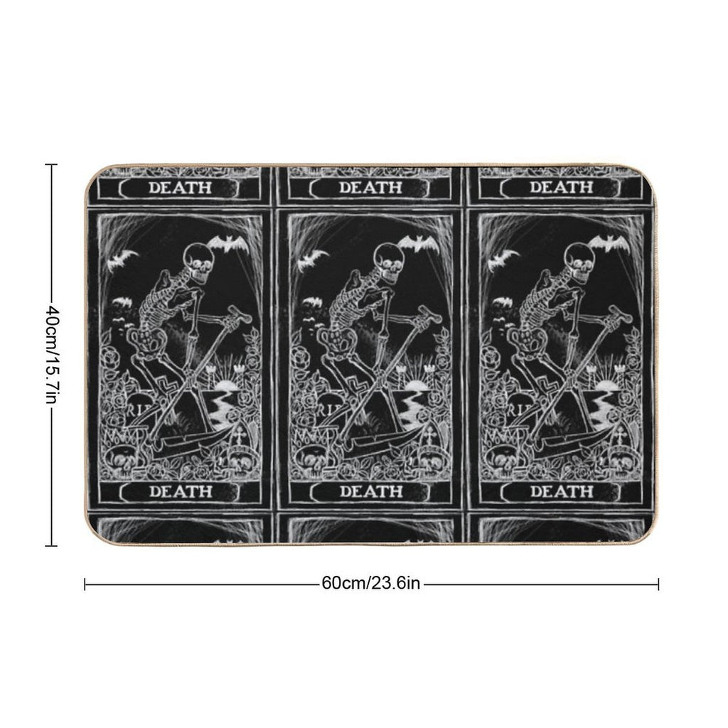 Death Card  Odorless Bath Mat