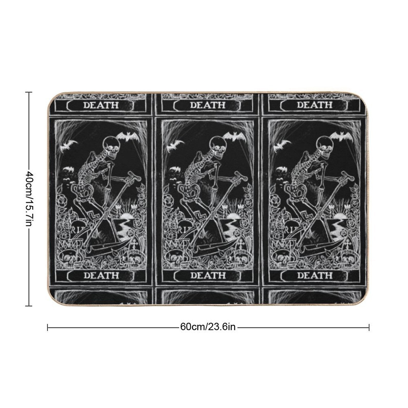 Death Card  Odorless Bath Mat