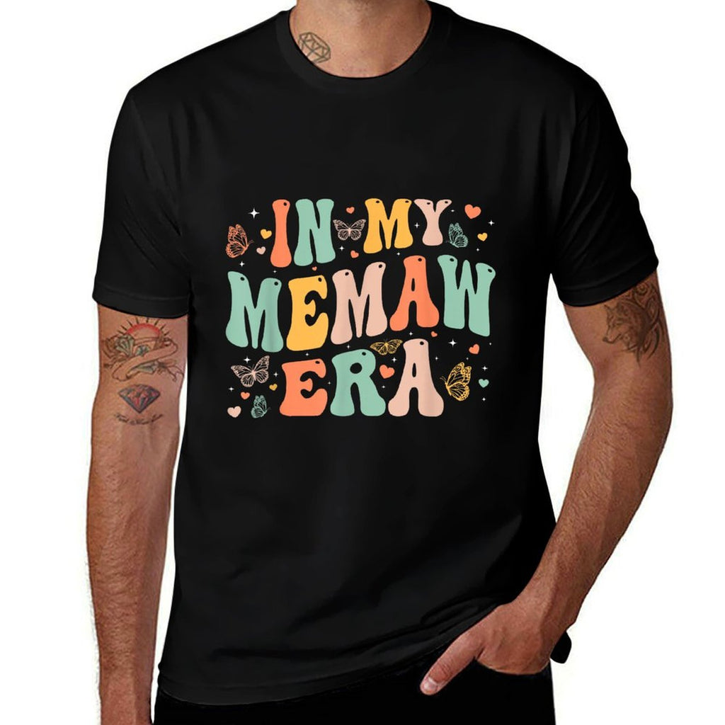Retro Groovy In My Memaw Era Mothers Day Gifts Women  Relaxed-fit T-Shirt