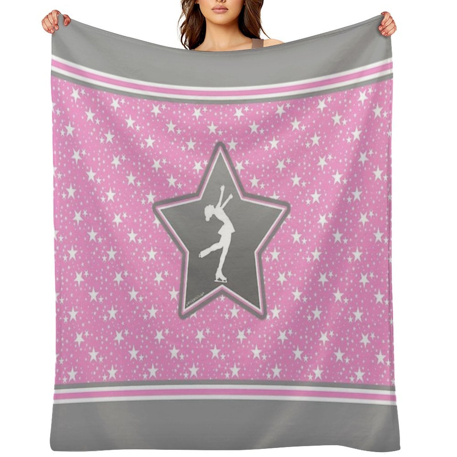 Figure Skating Among The Stars All-season Throw Blanket