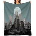 Boston Skyline Premium Throw Blanket