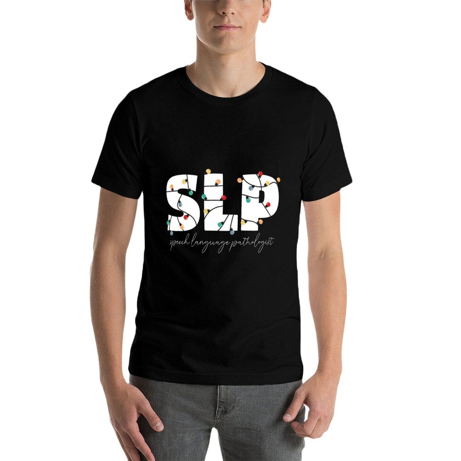 Christmas Lights Holiday SLP Speech Language Sweatshirt  Affordable Price T-Shirt