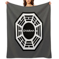 Dharma Initiative Logo Lost TV Show Velvety-soft Throw Blanket
