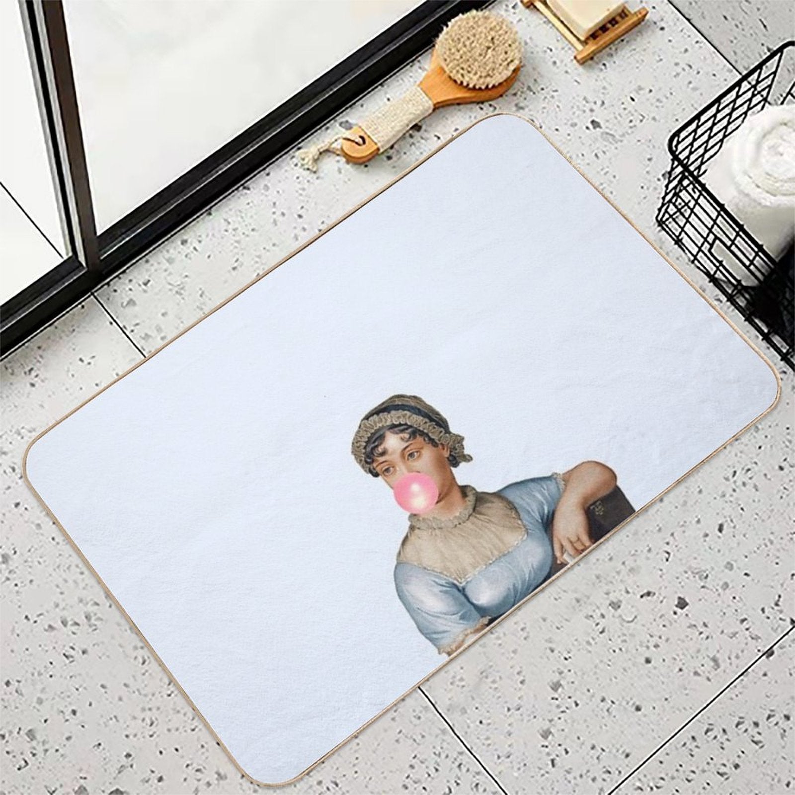 Jane Austen- Obstinate Headstrong Girl  Eco-Friendly Bath Mat