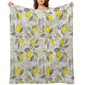 Lemon Pattern Gift-ready Throw Blanket