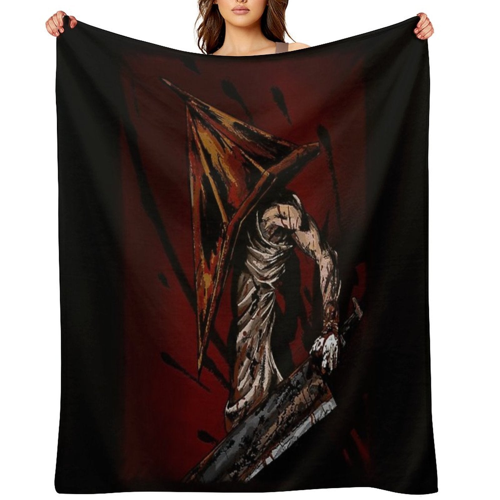 Pyramid Head Eco-conscious Throw Blanket