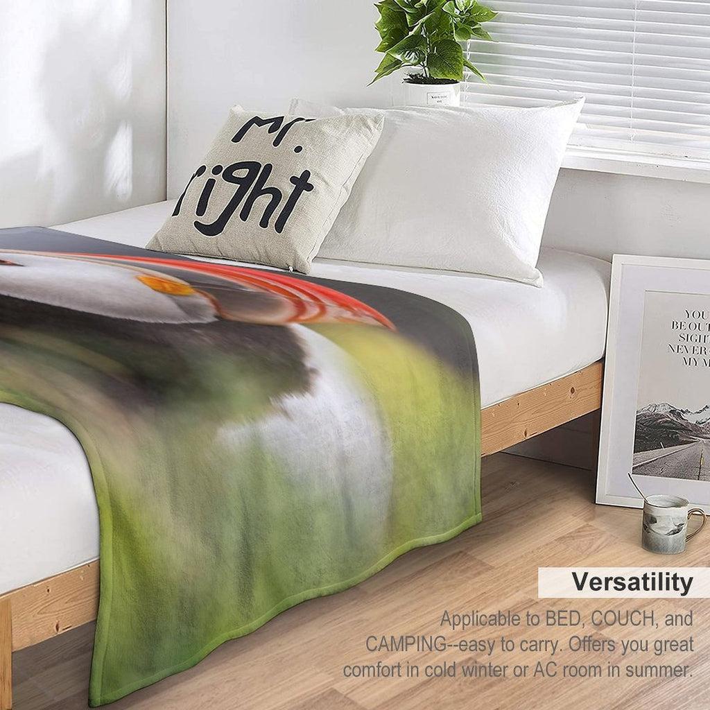 Puffin All-season Throw Blanket