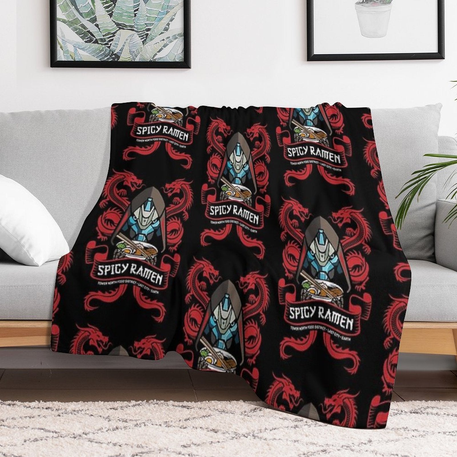 Ramen Shop Quick-dry Throw Blanket