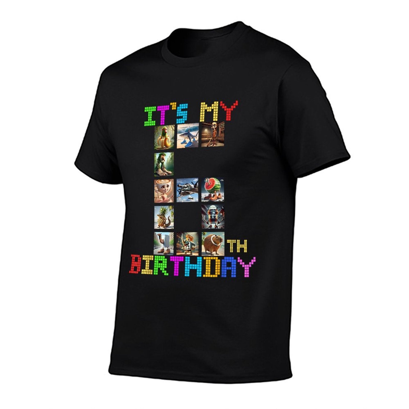 Its My 6th Birthday Funny Italian Brainrot Meme Boys Girls  Fade-proof Color T-Shirt