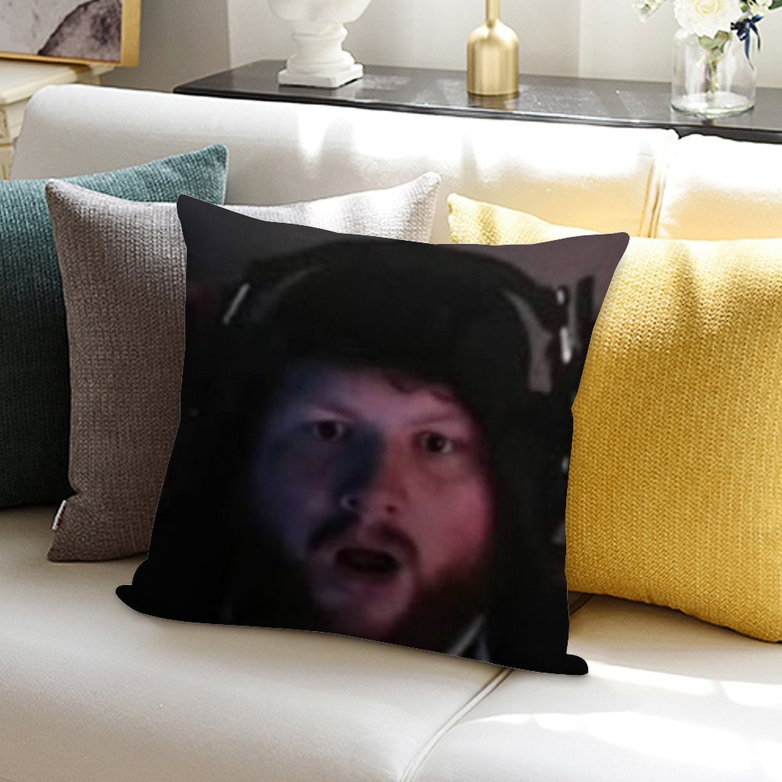 Caseoh Soft Skin-Friendly Throw Pillow